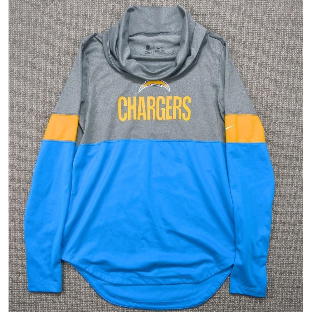 Nike NFL Los Angeles Chargers Dri-FIT Cowl Neck Pullover Shirt M